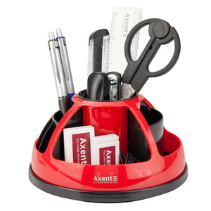 Desktop stationery organizer Axent Duoton 2104-04-A, in a blister pack, red