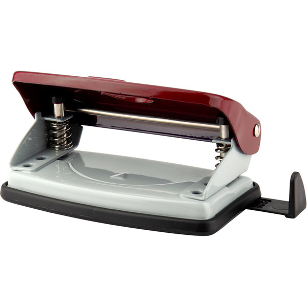 Hole punch Axent Exakt-2 3910-06-A, metal, 10 sheets, red