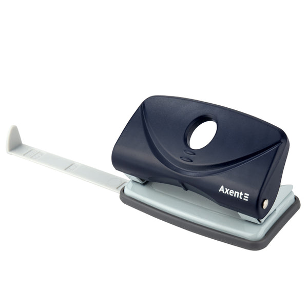 Hole punch Axent Welle-2 3810-02-A, plastic, 10 sheets, blue