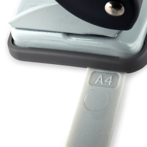 Hole punch Axent Welle-2 3810-02-A, plastic, 10 sheets, blue