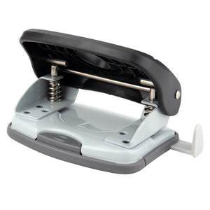 Hole punch Axent Welle-2 with plastic, 20 sheets, black