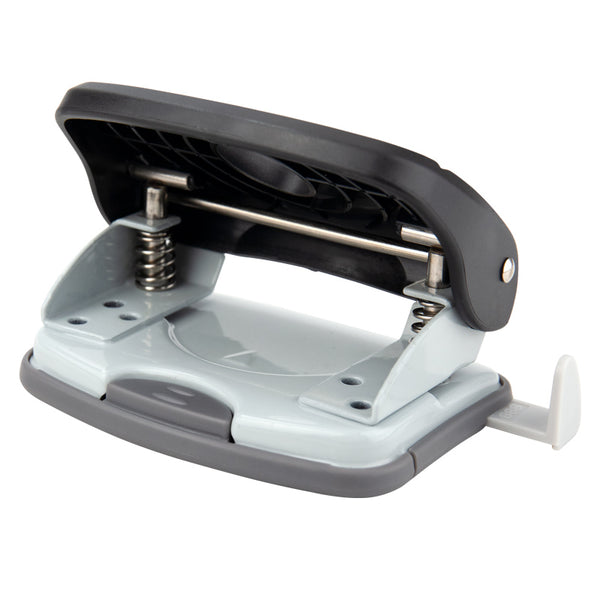 Hole punch Axent Welle-2 with plastic, 20 sheets, black