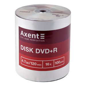 DVD+R Axent 8107-A 4,7GB/120min 16X, 100 pcs, bulk