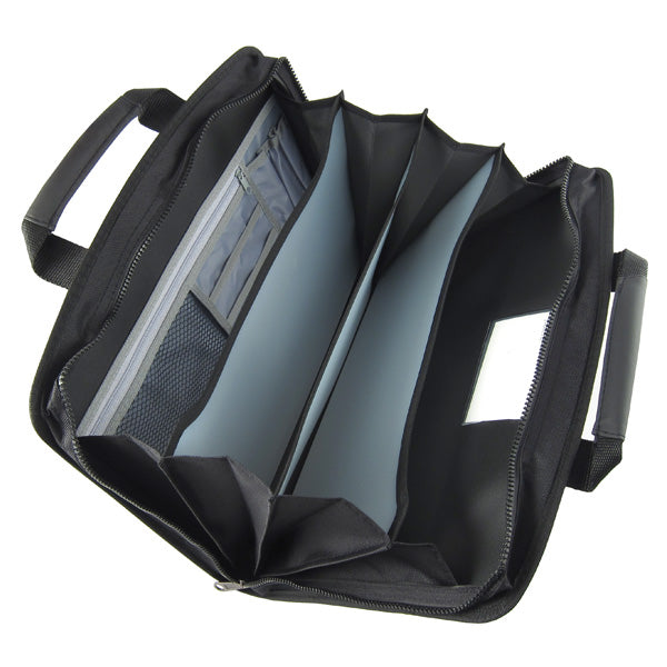 Briefcase, А4, 4-partitions, metallic grey