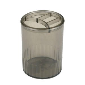 Pen holder Delta D4009, 4 compartments, charcoal-grey