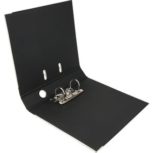 Lever-arch file Delta, 5 cm, double-sided, assembled, black