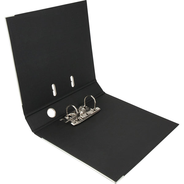 Lever-arch file Delta, 5 cm, double-sided, assembled, black