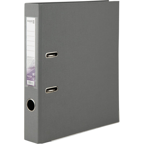 Lever-arch file Delta, 5 cm, double-sided, assembled, grey