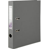 Lever-arch file Delta, 5 cm, double-sided, assembled, grey Lever-arch file Delta, 5 cm, double-sided, assembled, grey
