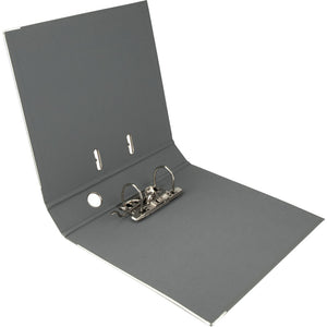 Lever-arch file Delta, 5 cm, double-sided, assembled, grey