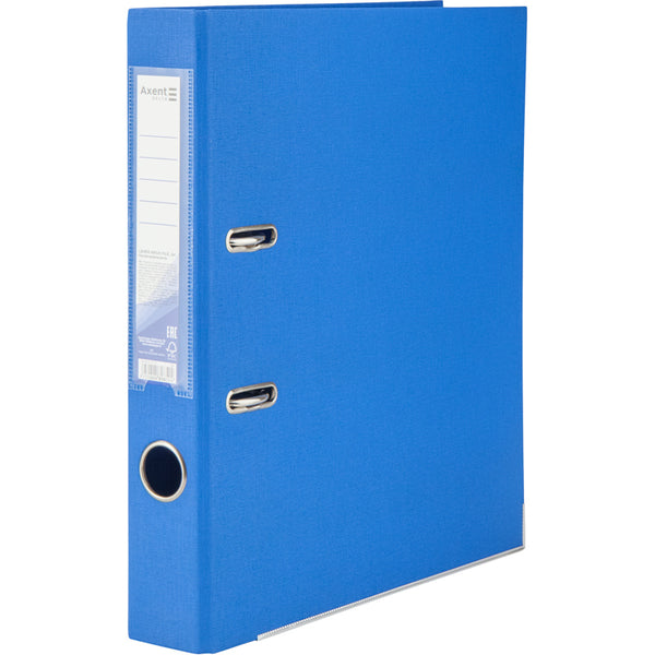 Lever-arch file Delta D1711, double sided PP 5 cm, foldable, blue