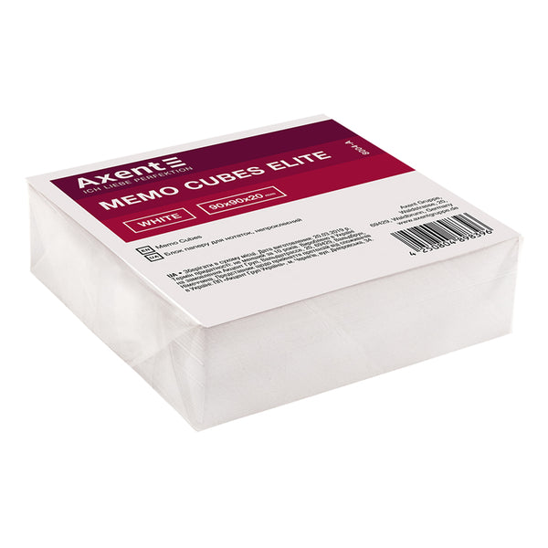 Notizzettel Axent Elite "White" 8004-A, 90х90х20 mm