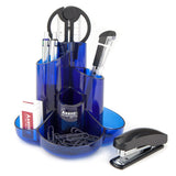 Desktop stationery organizer Axent Cascade 2105-02-A, in a color box, blue Desktop stationery organizer Axent Cascade 2105-02-A, in a color box, blue