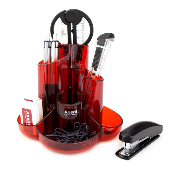 Desktop stationery organizer Axent Cascade 2105-06-A, red