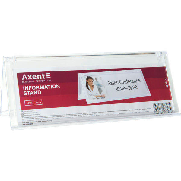 Information stand Axent 4538-A, 199*70 mm, horizontal