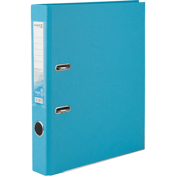 Lever-arch file Delta, 5 cm, one-sided, assembled, light blue