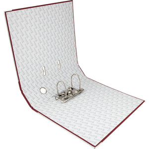 Lever-arch file Delta, 7,5 cm, one-sided, assembled, bordo