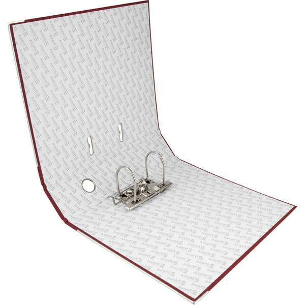 Lever-arch file Delta, 7,5 cm, one-sided, assembled, bordo