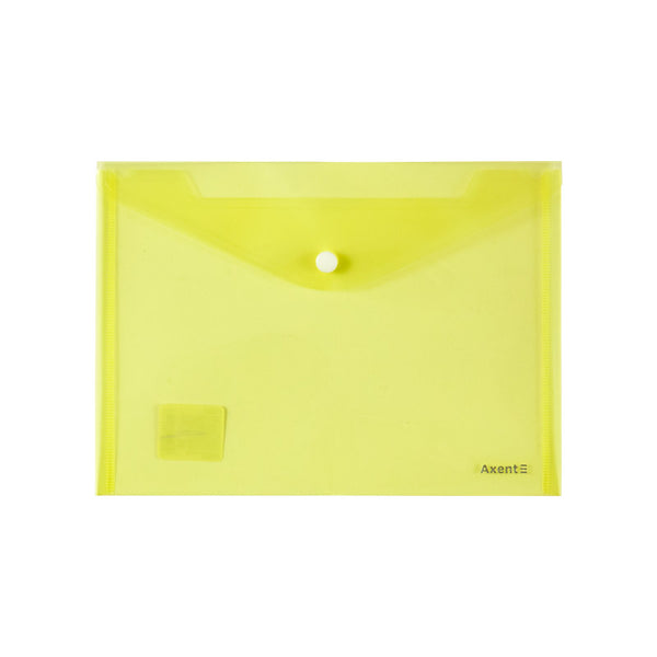 Dokumententaschen mit Druckknopf Axent 1522-26-A, A5, transparent orange