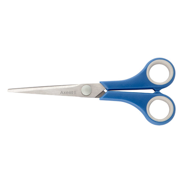 Büroscheren Axent Standard 6215-02-A, 17 cm, mit Kunststoffgriffen, blau