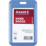 Name badge Axent 4500V-02-A, vertical, PP, navy Name badge Axent 4500V-02-A, vertical, PP, navy