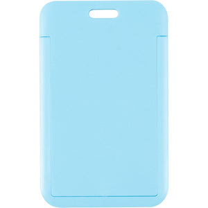 Name badge Axent 4500V-22-A, vertical, PP, light blue