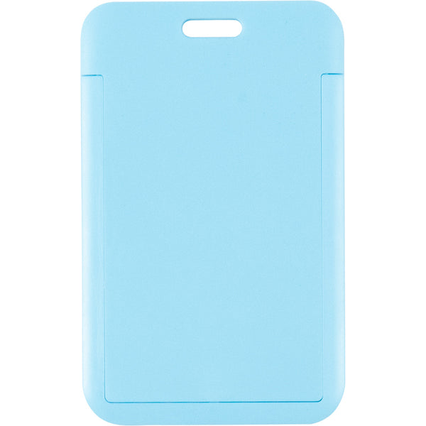 Name badge Axent 4500V-22-A, vertical, PP, light blue