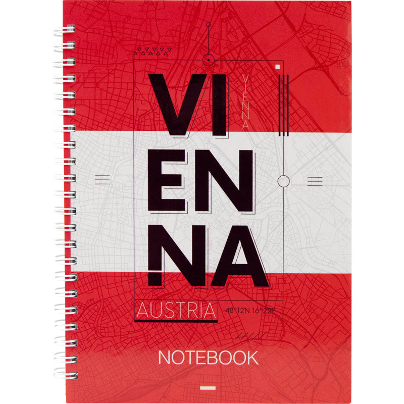 Spiralnotizbuch Axent Flags Vienna 8032-07-A, A5