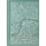 Notizbuch Axent Maps London 8422-516-A, A4, 210x295 mm, 96 Blatt, kariert, feste Deckung, türkis Notizbuch Axent Maps London 8422-516-A, A4, 210x295 mm, 96 Blatt, kariert, feste Deckung, türkis