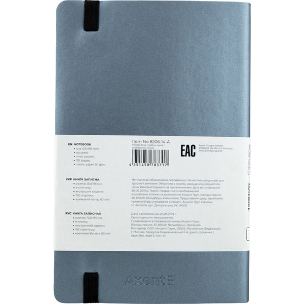 Kladdebuch Axent Partner Soft 8206-14-A, A5-, 125x195 mm
