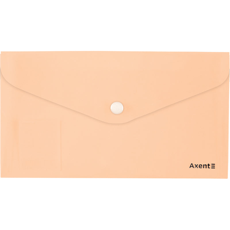 Umschlagmappe mit Druckknopf Axent Pastelini 1414-42-A, pfirsich