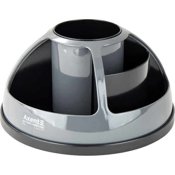 Desktop stationery organizer Axent Duoton 2204-14-A, 170x170x120 mm, grey