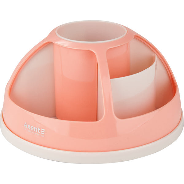 Desktop stationery organizer Axent Duoton 2204-42-A, 170x170x12 mm, peach