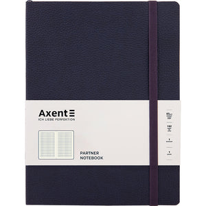 Notebook Axent Partner Soft L, 8615-02-A, 190x250 mm, 96 sheets, squared, blue