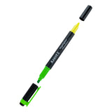 Textmarker Doppelter Axent 2534-04-A, 2-4 mm, keilförmig, grün + gelb Textmarker Doppelter Axent 2534-04-A, 2-4 mm, keilförmig, grün + gelb