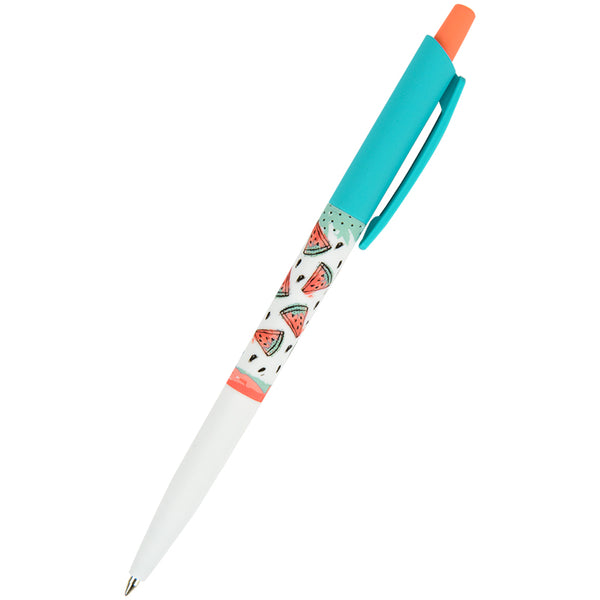 Ballpoint pen Axent Watermelon AB1090-30-A, retractable, blue