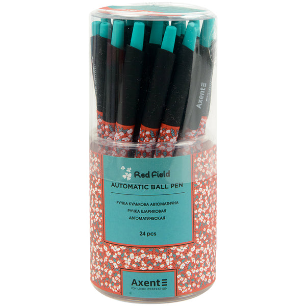 Ballpoint pen Axent Red field AB1090-32-A, retractable, blue