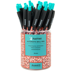 Ballpoint pen Axent Red field AB1090-32-A, retractable, blue