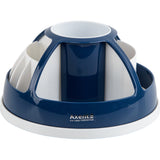 Desktop stationery organizer Axent Duoton 2204-47-A, 170x170x120 mm, indigo blue Desktop stationery organizer Axent Duoton 2204-47-A, 170x170x120 mm, indigo blue