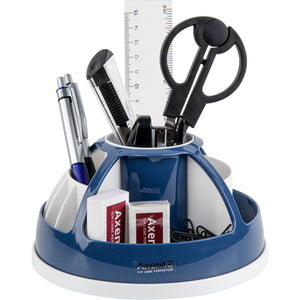 Desktop stationery organizer Axent Duoton 2204-47-A, 170x170x120 mm, indigo blue