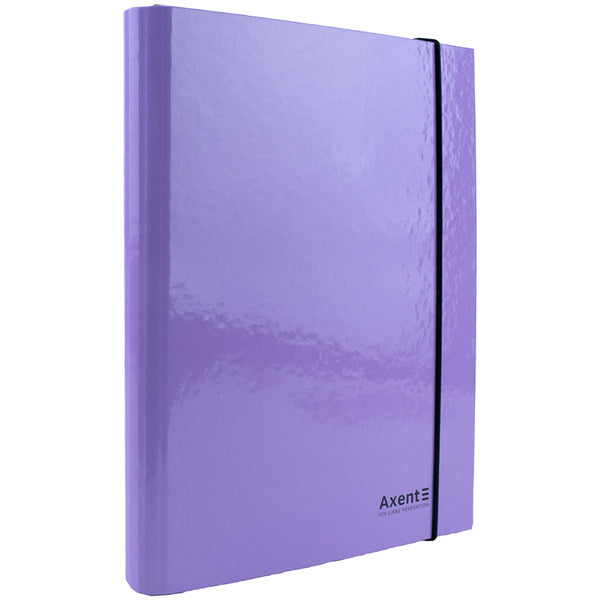 Folder with elastic bands Axent Pastelini 1213-36-A, cardboard A4, lilac