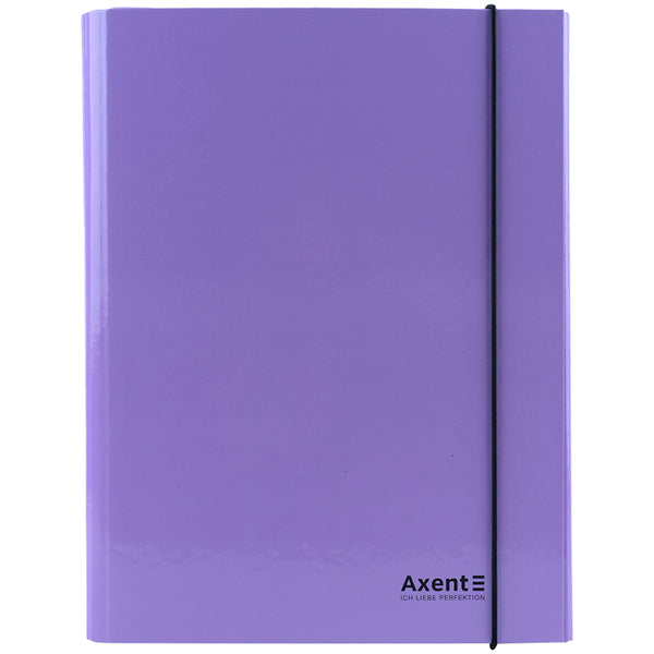 Folder with elastic bands Axent Pastelini 1213-36-A, cardboard A4, lilac