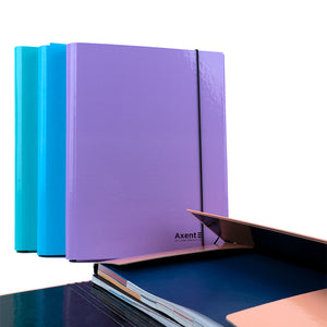 Folder with elastic bands Axent Pastelini 1213-42-A, cardboard A4, peach