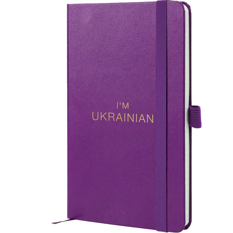 Notizbuch Axent Partner Ukrainisch 8201-17-2-A, 125x195 mm, 96 Blätter, Zelle, lila