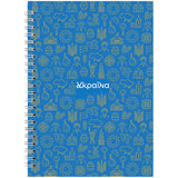 Spiral notebook Axent 8032-23-A, A5, 96 sheets, squared, hard cover Spiral notebook Axent 8032-23-A, A5, 96 sheets, squared, hard cover
