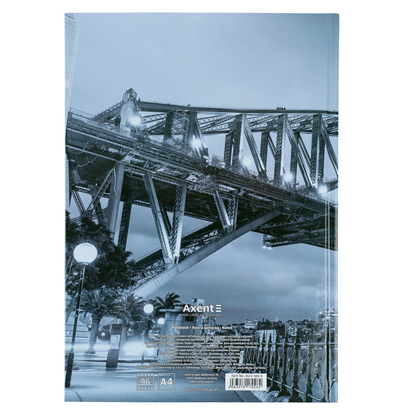 Notebook Axent Glory 8422-566-A, А4, 96 sheets, squared