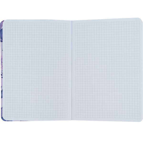 Notizbuch Axent Fish 8700-3-A, А5, 80 Blatt, kariert, lilablau