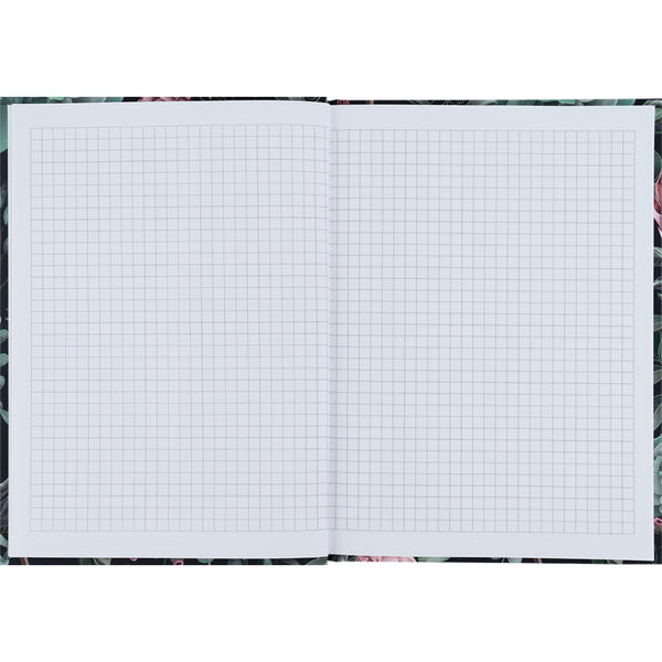 Notebook Axent Bloom 8456-4-A, А5, 96 sheets, squared, gree