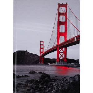 Notebook Axent R&B Bridge 8457-3-A, A5, 96 sheets,  squared, hard cover