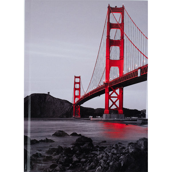 Notebook Axent R&B Bridge 8457-3-A, A5, 96 sheets,  squared, hard cover